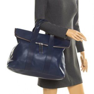 3.1 Phillip Lim 31 Hour Leather Tote in Navy